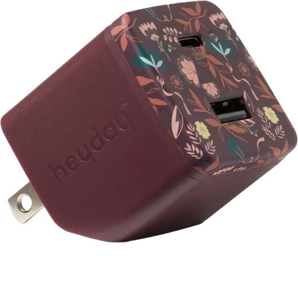 heyday 25W Fast Charging Dual Port USB-C USB-A Wall Charger Power Adapter - Picture 1 of 10